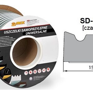 SD-30X/4-0 Uszczelka DGP 15x8 czarna 50 m