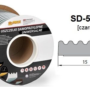 SD-51/4-0 Uszczelka DGP 15x4 czarna 100 m