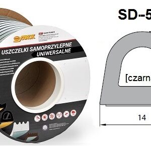 SD-55/4-0 Uszczelka DGP 14x12 czarna 40 m