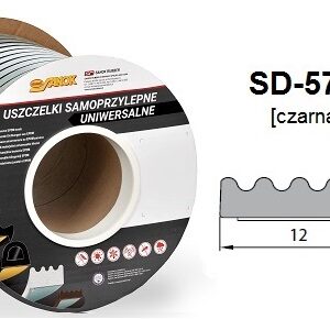 SD-57/4-0 Uszczelka DGP-12x3 czarna 125m