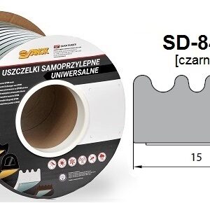 SD-84/4-0 Uszczelka DGP 15x8 czarna 50 m
